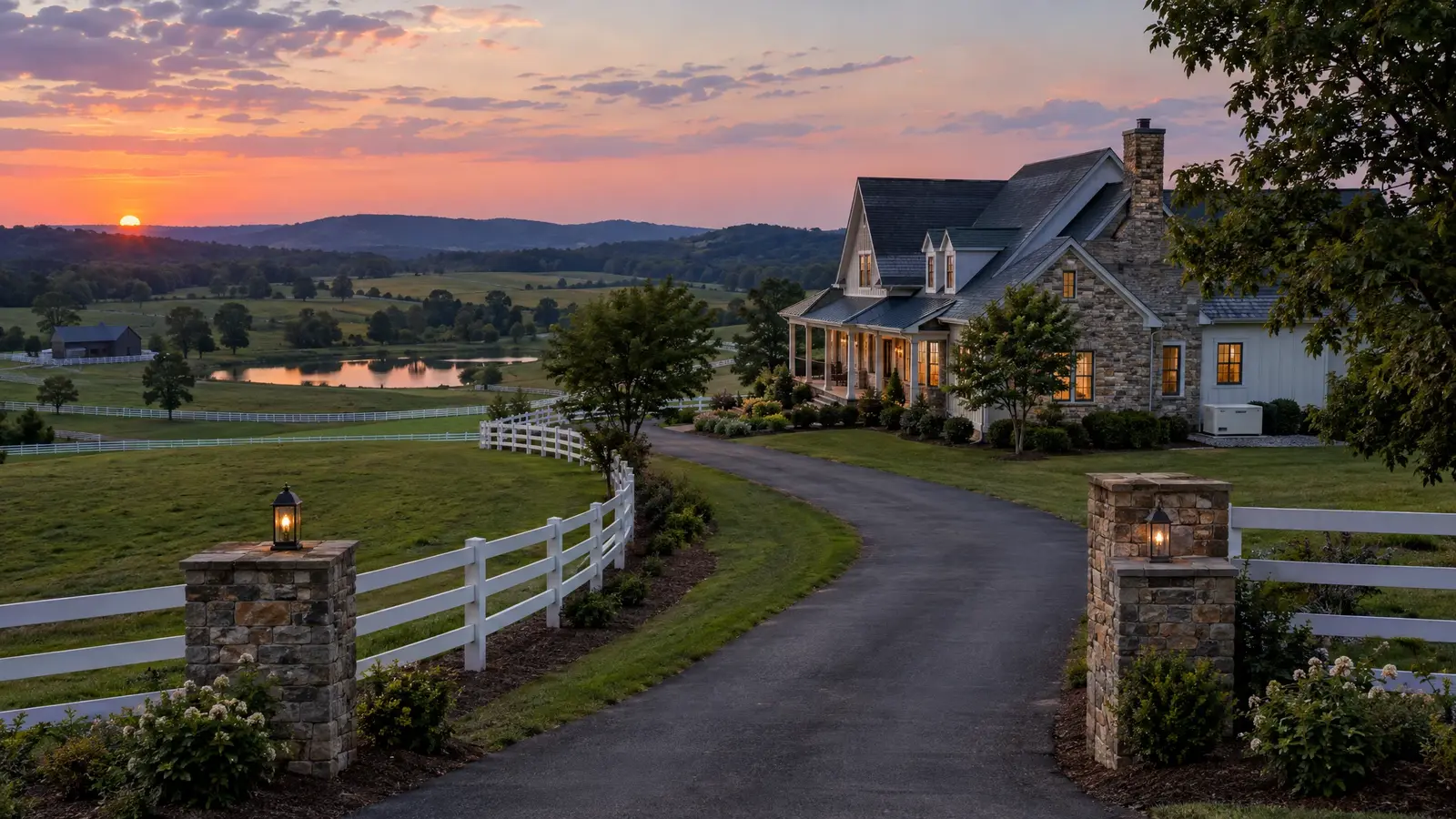 Standby generator beside a home in College Grove, Tennessee