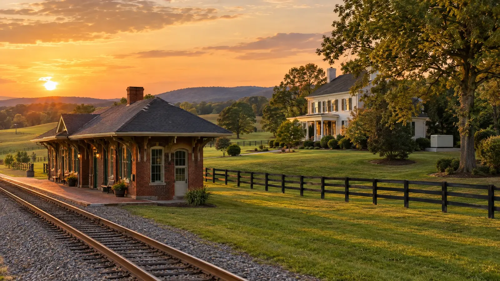 Standby generator beside a home in Thompson's Station, Tennessee