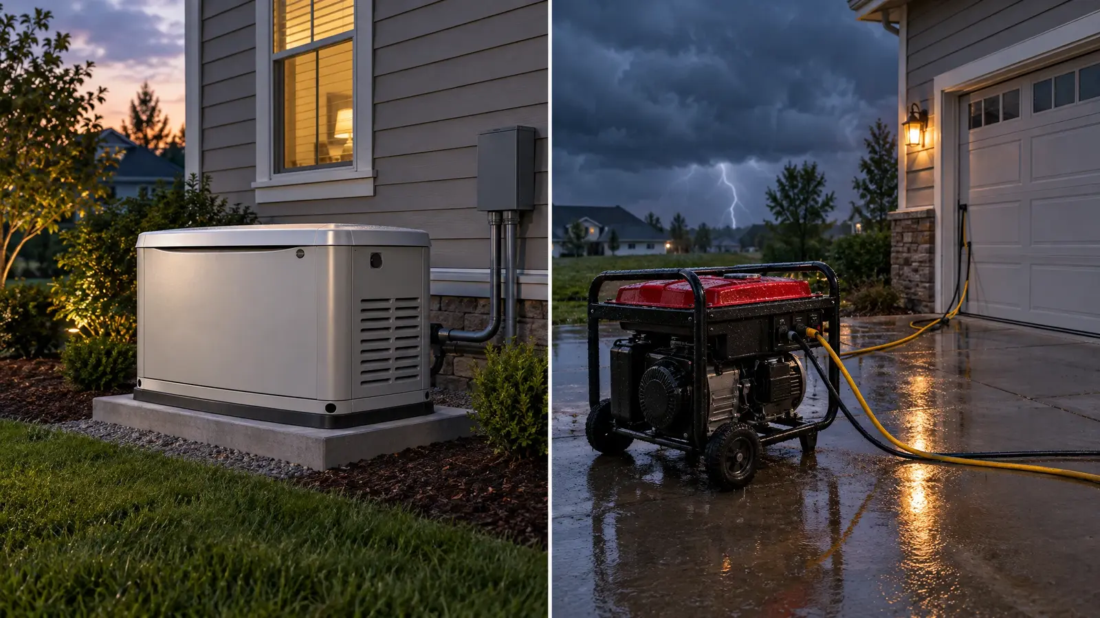 Whole-House Standby vs Portable Generators